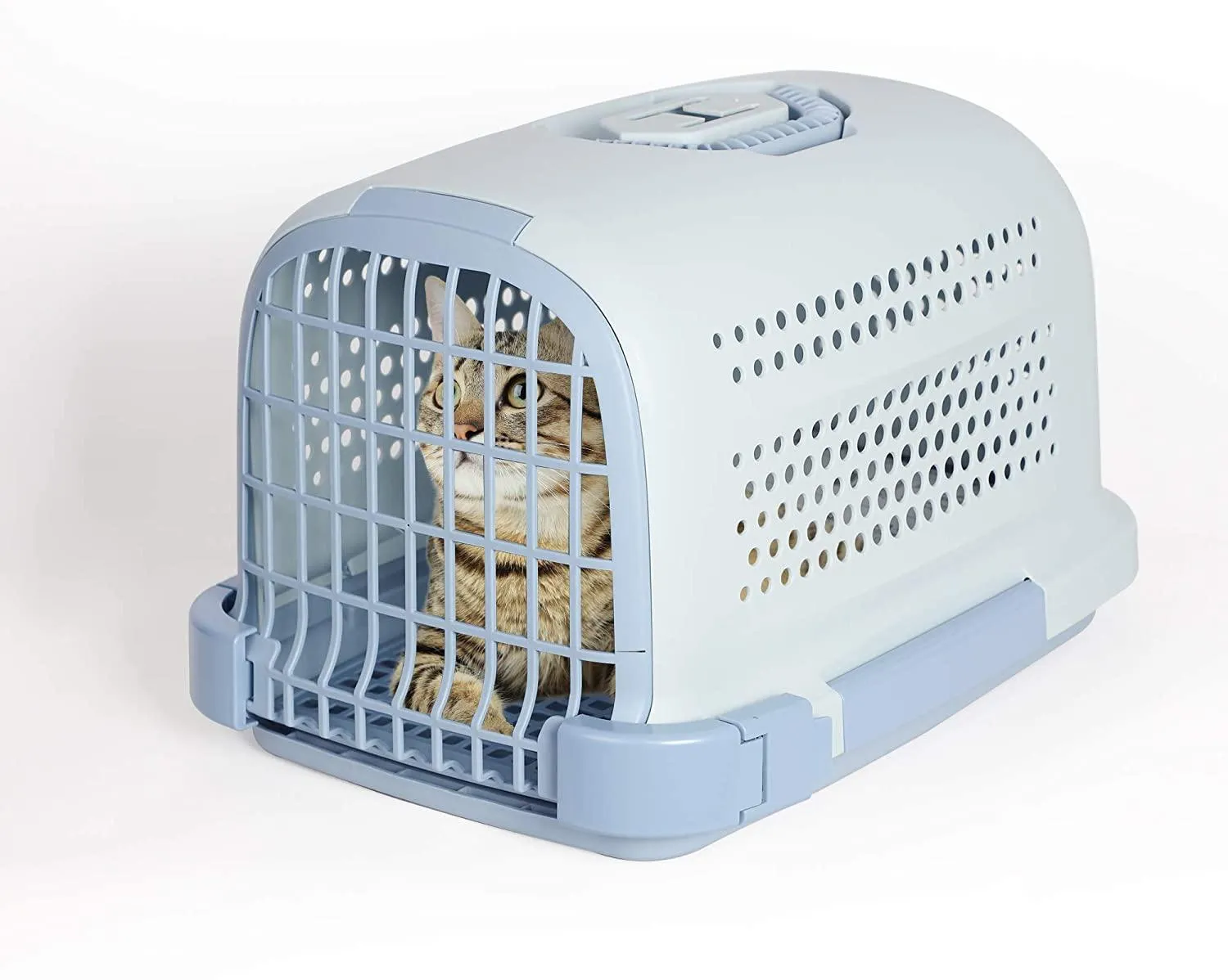 Pet Travel Cage Pet Hard-Side Carrier Plastic Dog Carrier Easy Assembly Pet Airline Box Portable Cage