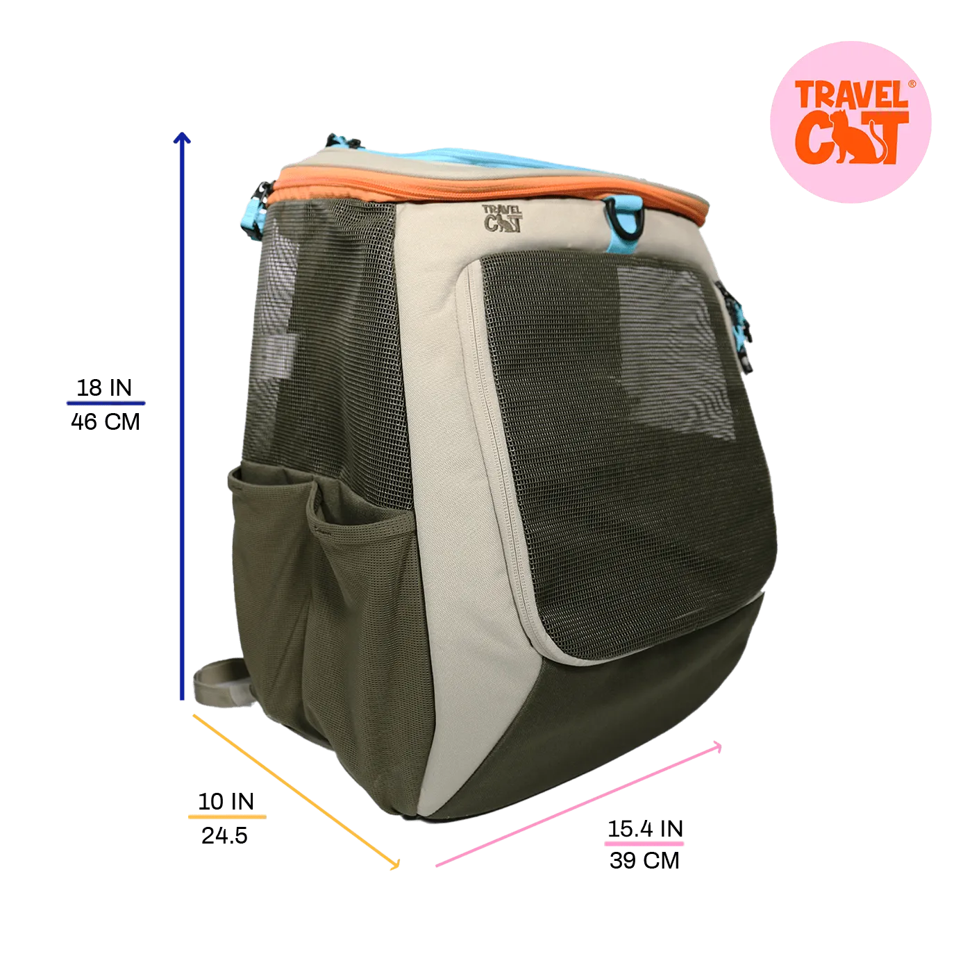 "The Navigator" Earth Convertible Cat Backpack - For Adventurous Cats and Humans