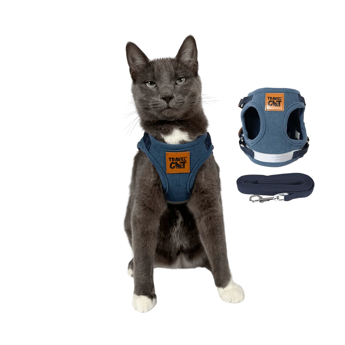 "The True Adventurer" Reflective Cat & Kitten Harness and Leash