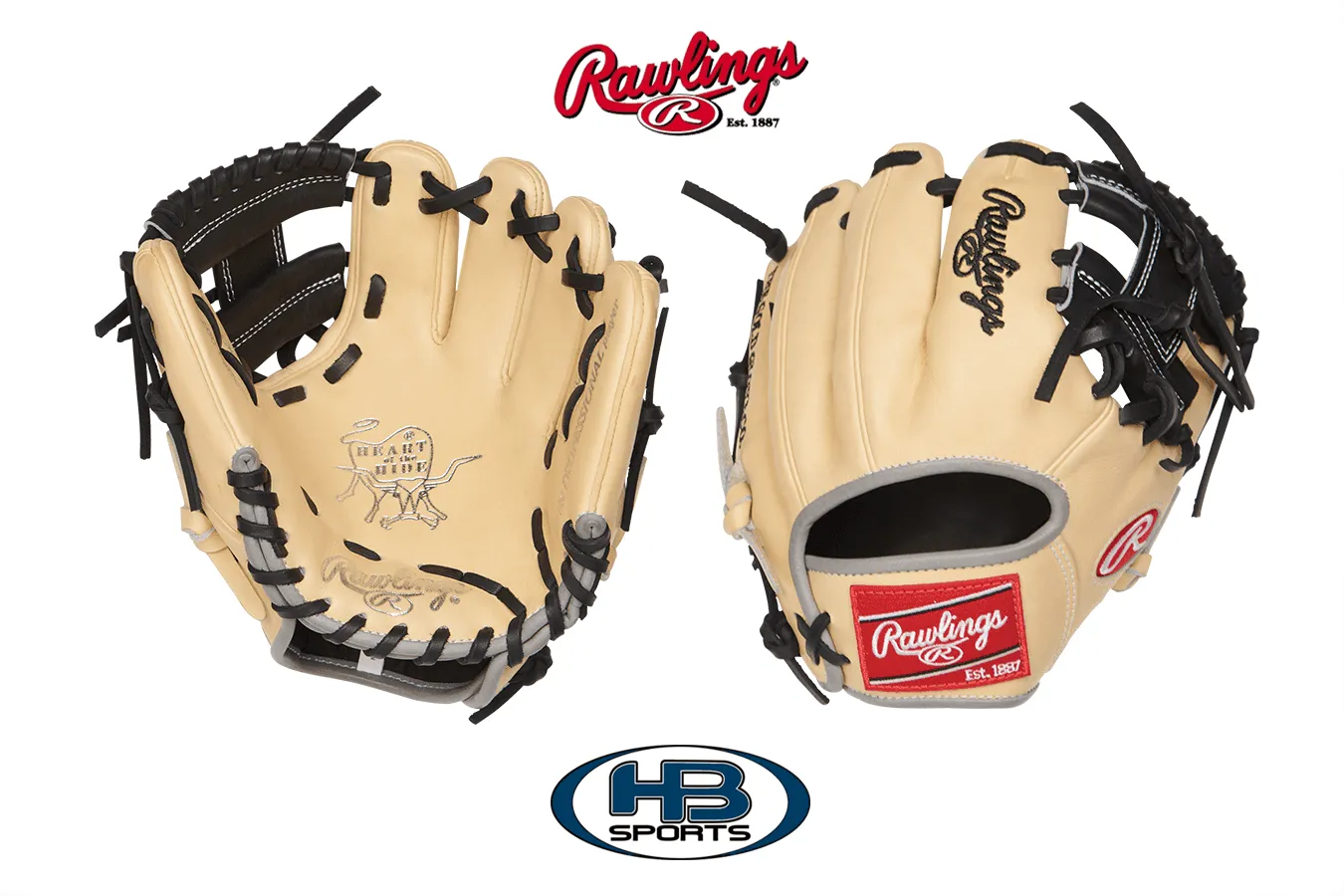 Rawlings Heart of the Hide 9.5" Training Glove: PRO200TR-2C