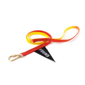 Standard Cotton Webbing Dog Leash: Orange Yellow