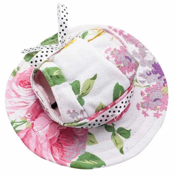 Stylish UV protection dog hat