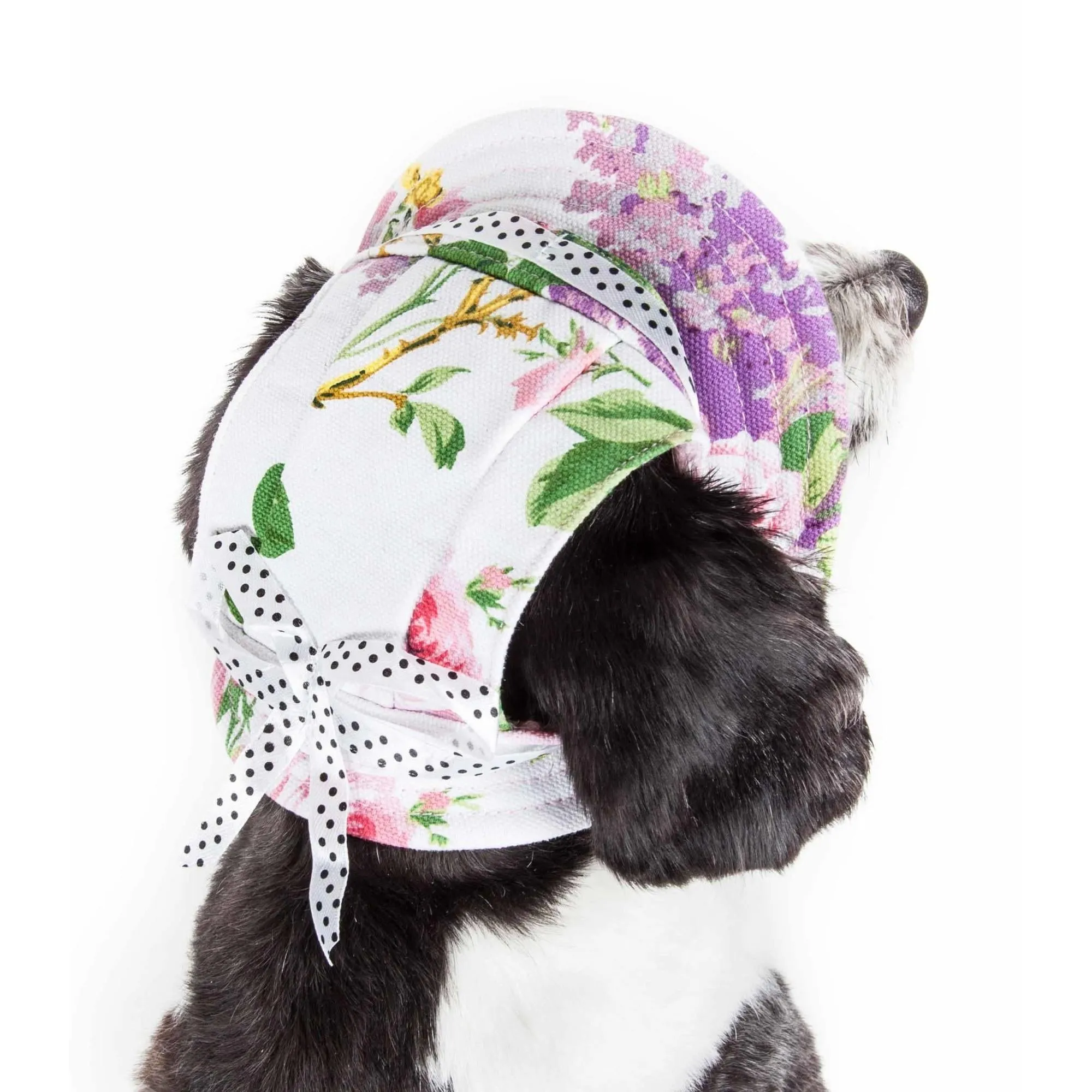 Stylish UV protection dog hat