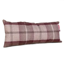The Bailey - Giant Memory Foam Pillow For On Dog Beds - Tartan Mulberry