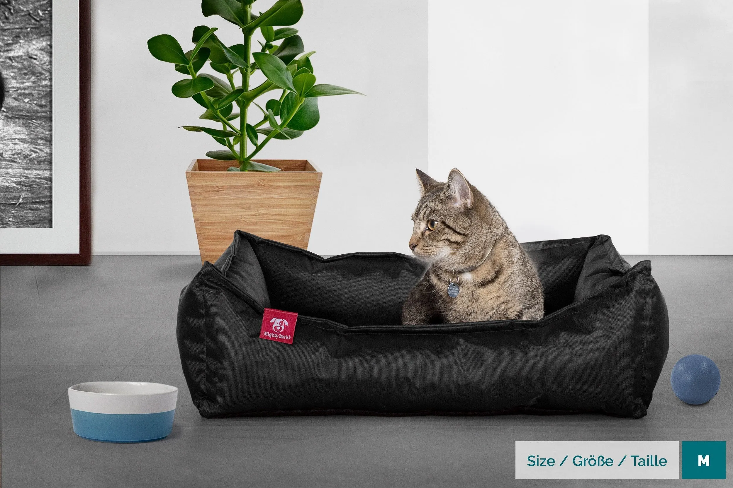 The Cat Bed - Memory Foam Cat Bed - Waterproof Black