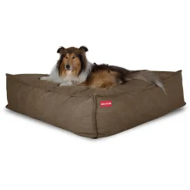 The Crash Pad  - Memory Foam Dog Bed - Stonewashed Denim Earth