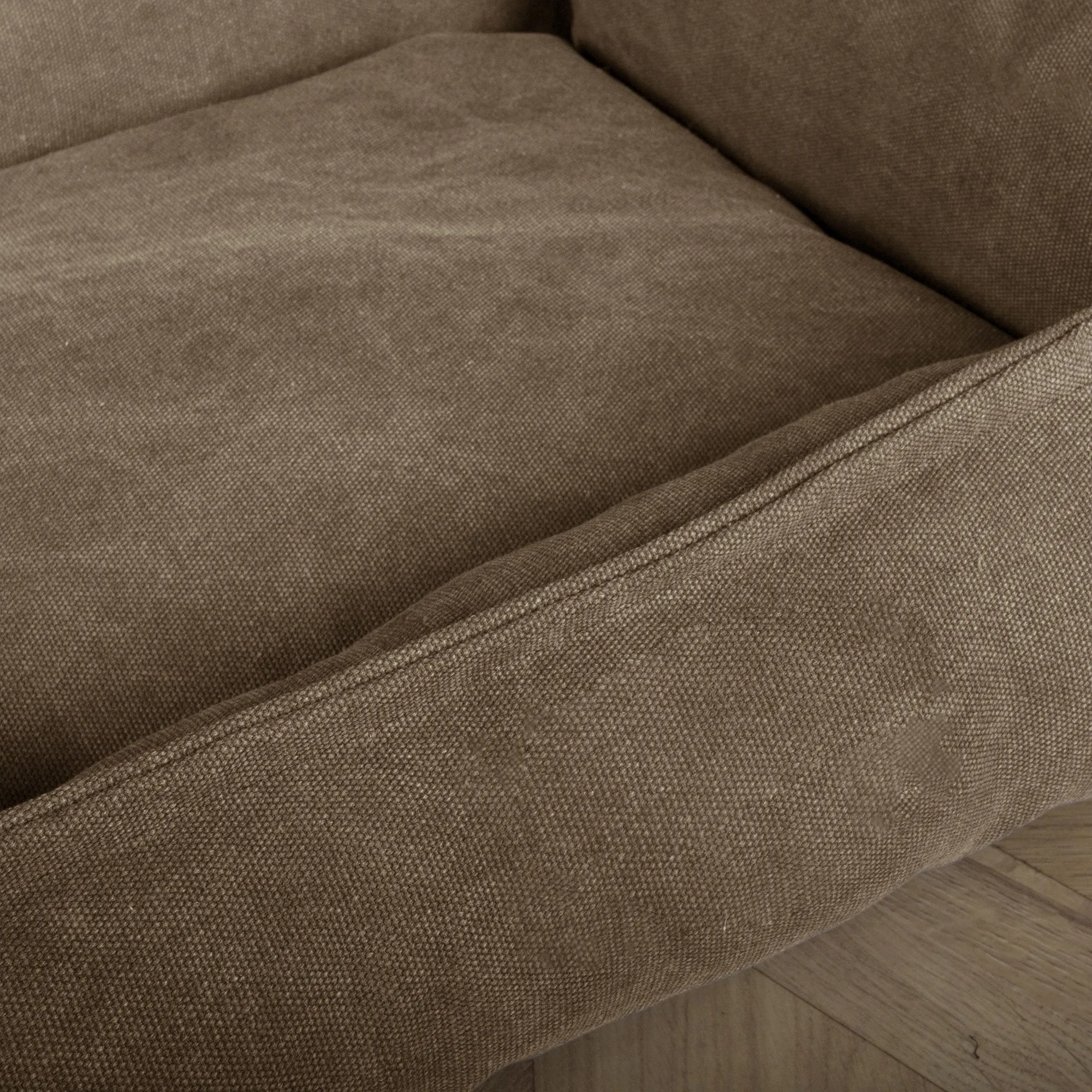 The Crash Pad  - Memory Foam Dog Bed - Stonewashed Denim Earth
