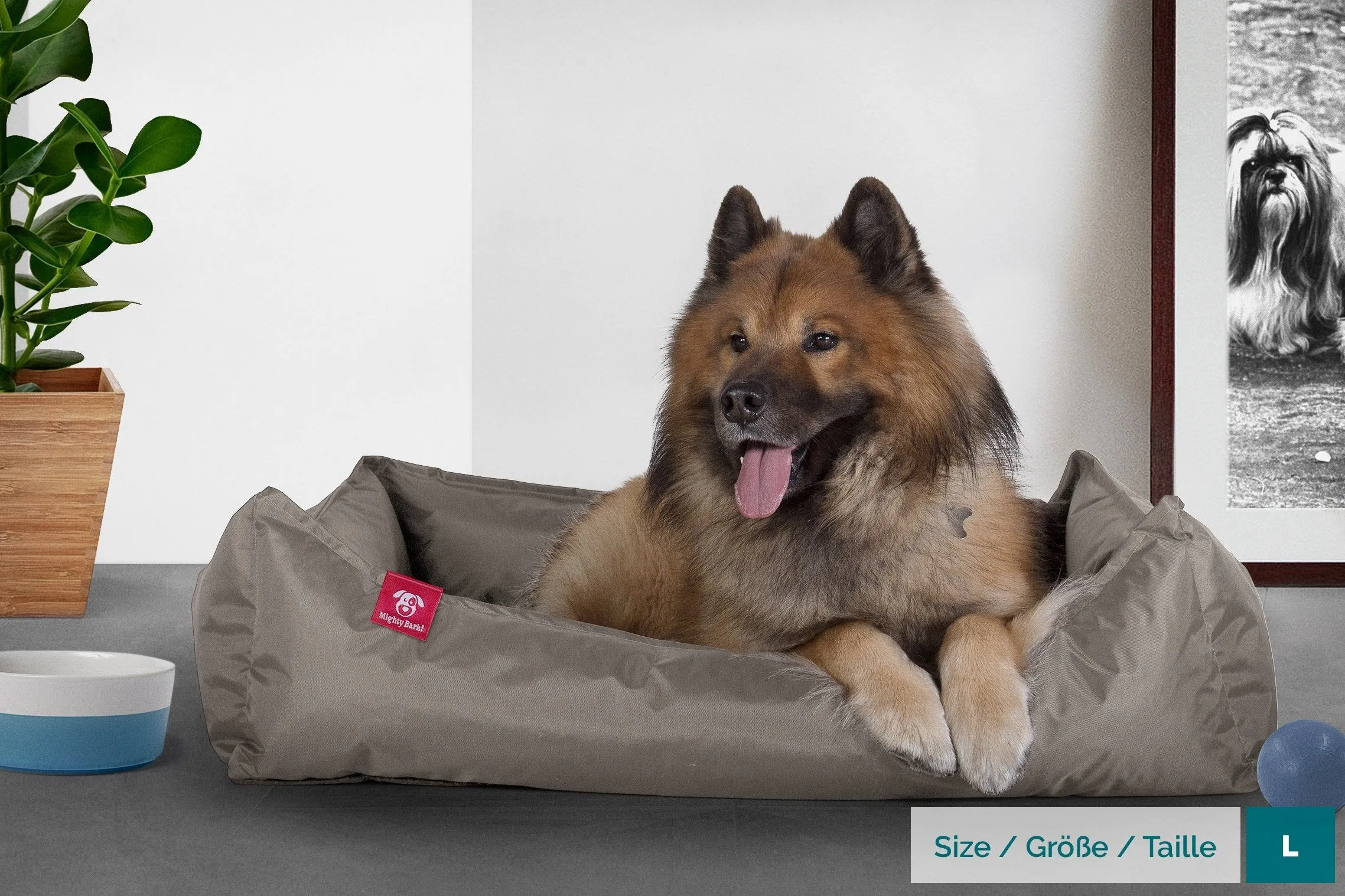 The Nest - Orthopedic Memory Foam Dog Bed - Waterproof Grey