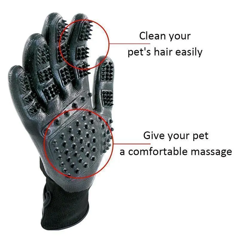 Upgrade Animal Grooming Gloves