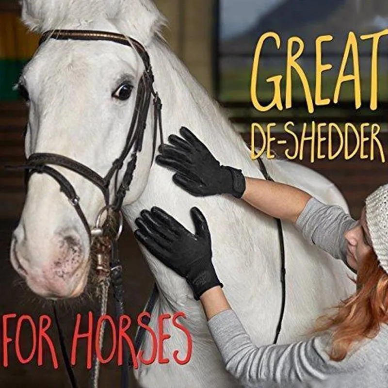 Upgrade Animal Grooming Gloves