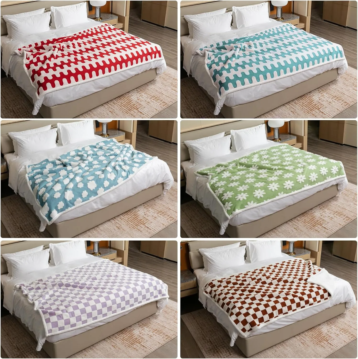 Waterproof Pet Blanket,Dog Bed Covers Couch Sofa Stylish Jacquard Pets Throw Blankets for Puppy Cats Washable Reversible Furniture Protection Covers (Coffee Check,L)