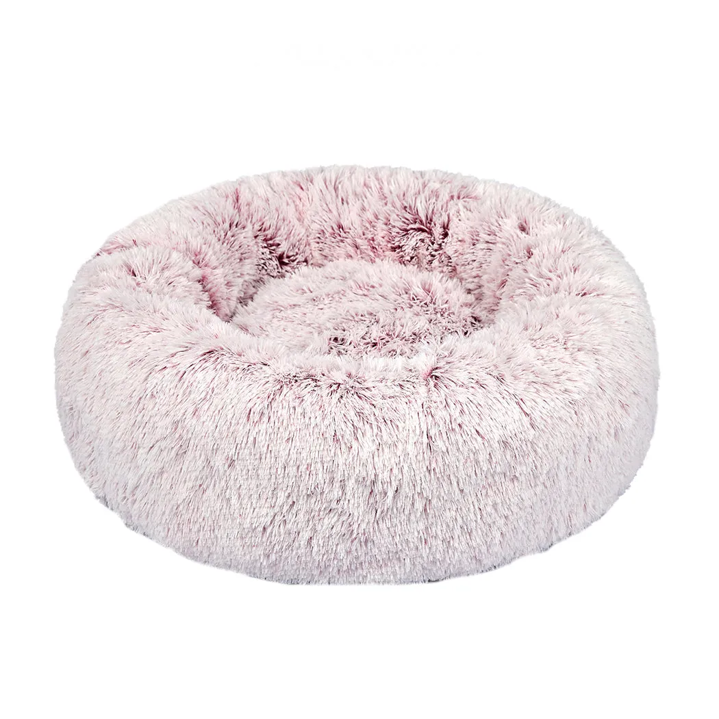 XLarge Dog Beds Pet Donut Nest Calming - Pink