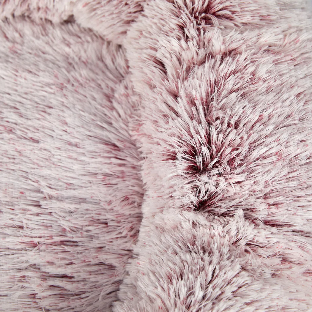 XLarge Dog Beds Pet Donut Nest Calming - Pink