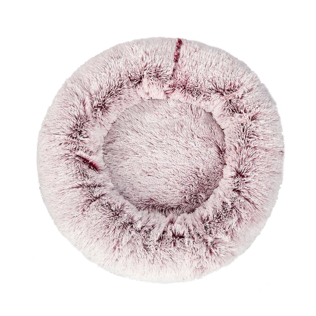 XLarge Dog Beds Pet Donut Nest Calming - Pink
