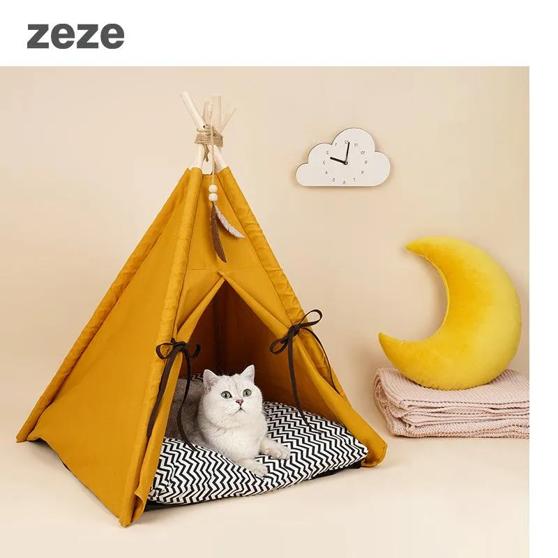 ZEZE Nordic Style TeePee Pet Tent