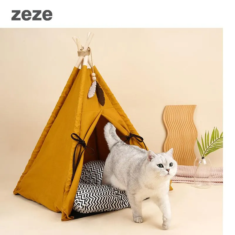 ZEZE Nordic Style TeePee Pet Tent