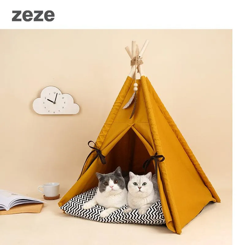 ZEZE Nordic Style TeePee Pet Tent